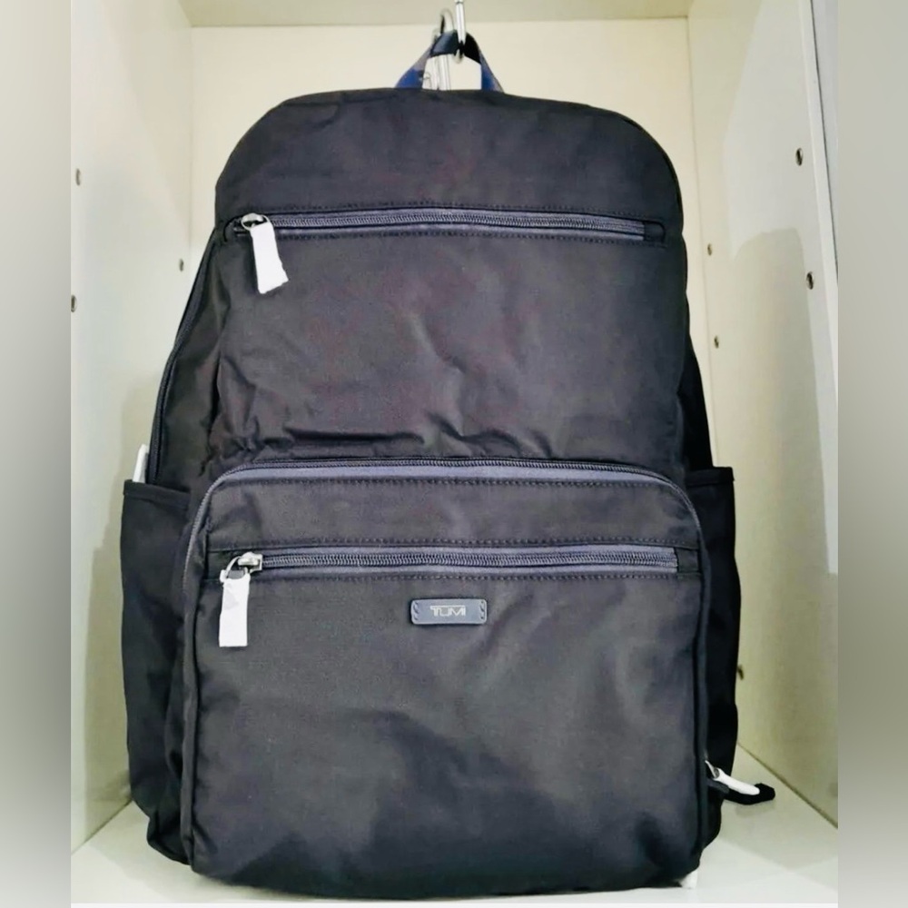NWT TUMI Packable/Foldable Backpack Navy Black Camouflage